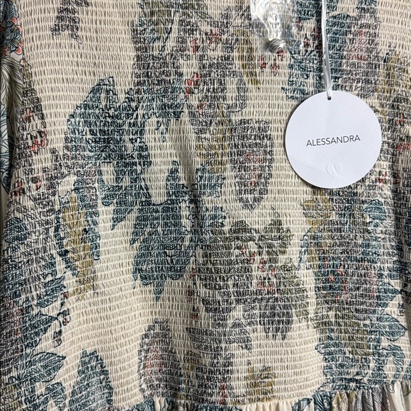 NWT Alessandra Juliette Aster Long Sleeve Floral Paisley Midi/Maxi Dress Large - Picture 6 of 11